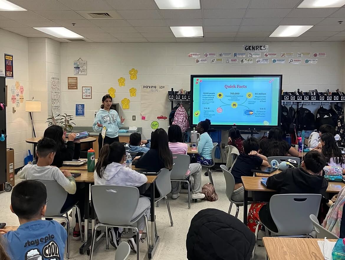 Second Harvest lesson in an elementary classroom